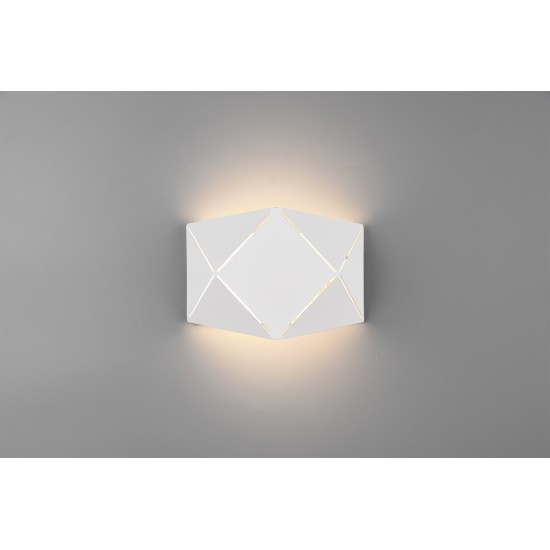 Trio Аплик Zandor 1x6W Интегриран LED 500Lm Бял мат 223510131 - Плафониери и аплици