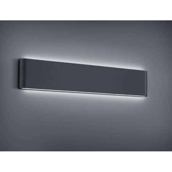 Trio Градинска лампа Thames II 2x8W Интегриран LED 1600Lm Антрацит IP54 226460242 - Плафониери и аплици външни