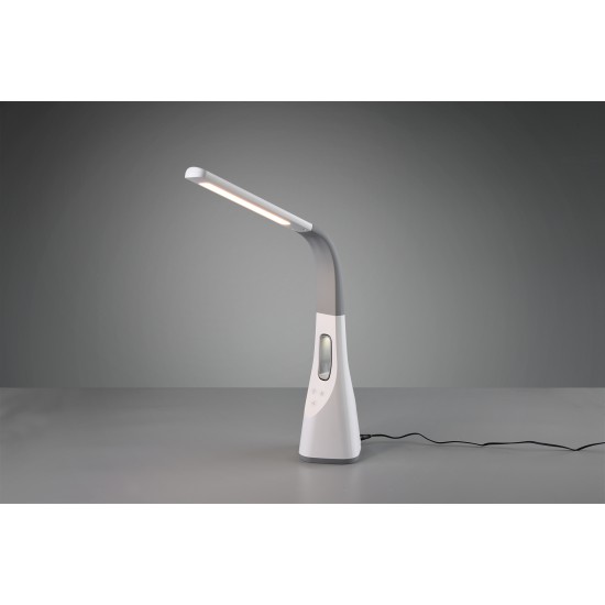 Trio Настолна лампа Vento 1x5W Интегриран LED 500Lm Бял R50381101 - Настолни лампи и лампиони