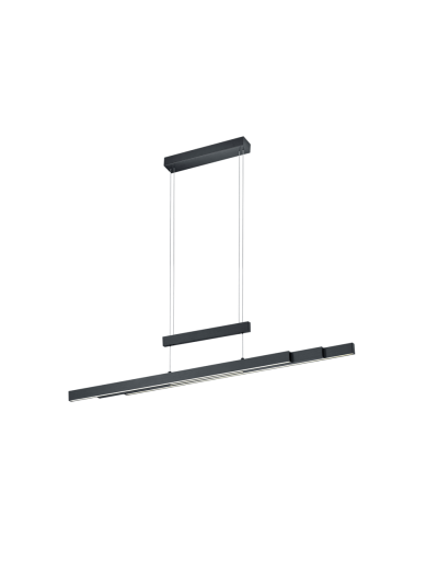 Висящи осветителни тела - Trio Пендел TRAJAN 42W 4000Lm+2x6W500Lm, регулируем, черен 375310532