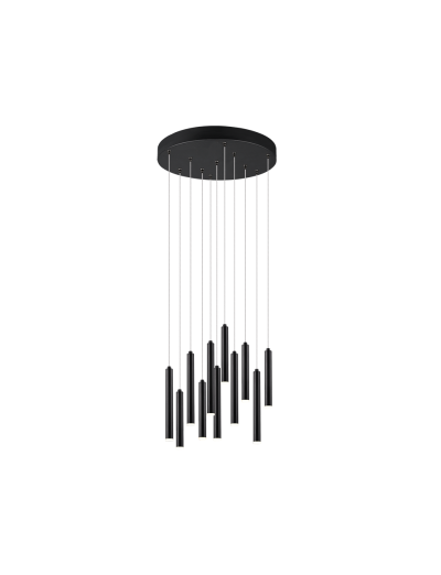 Висящи осветителни тела - Trio Пендел TUBULAR LED 22W, 3000K, черен 321691132