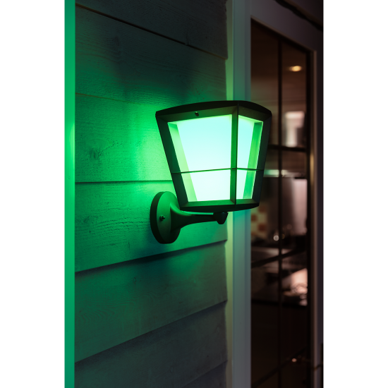 Philips, outdoor lamp, WiFi, LED, 1150Lm, 15 W, Hue Econic, IP44, black, 1743930P7