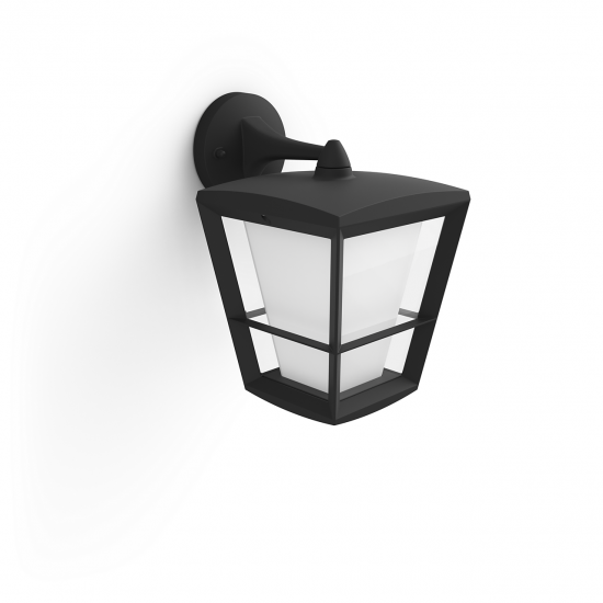 Philips, Градинска лампа, WiFi, LED, 1150Lm, 15 W, Hue Econic, IP44, Черен, 1744030P7 - Градински осветителни тела HUE
