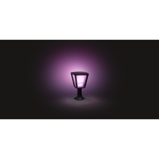 Philips, Градинска лампа, WiFi, LED, 1150Lm, 15 W, Hue Econic, IP44, Черен, 1744130P7 - Градински осветителни тела HUE