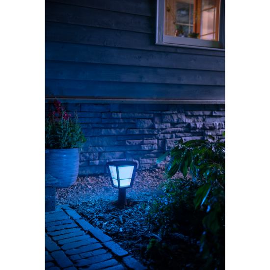 Philips, Градинска лампа, WiFi, LED, 1150Lm, 15 W, Hue Econic, IP44, Черен, 1744130P7 - Градински осветителни тела HUE