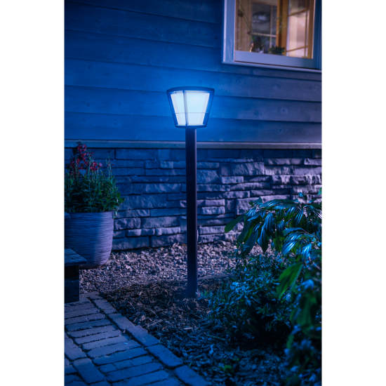 Philips, outdoor lamp, WiFi, LED, 1150Lm, 15 W, Hue Econic, IP44, black, 1744230P7