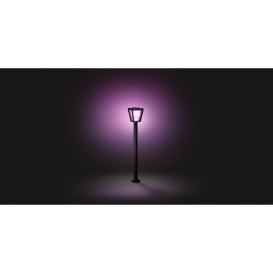 Philips, outdoor lamp, WiFi, LED, 1150Lm, 15 W, Hue Econic, IP44, black, 1744230P7