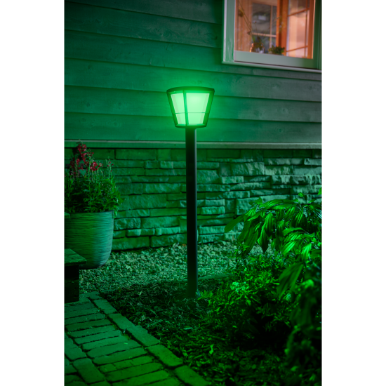 Philips, outdoor lamp, WiFi, LED, 1150Lm, 15 W, Hue Econic, IP44, black, 1744230P7