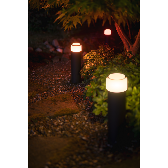 Philips, Градинска лампа, WiFi, LED, 600Lm, 8 W, Hue Calla, IP65, Черен, 1743730P7 - Градински осветителни тела HUE