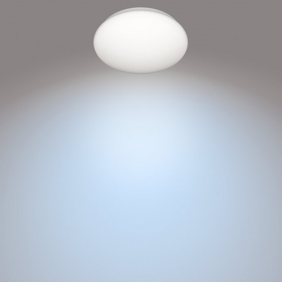 Philips Плафон Moire 1x10W Интегриран LED 1100Lm Бял 871869968111100 - Плафониери и аплици
