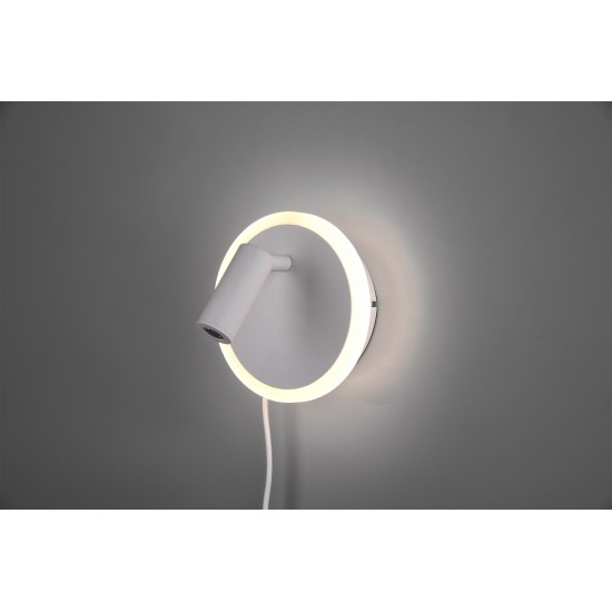 Trio wall light Jordan 1x5W LED 550Lm White mat 229210231