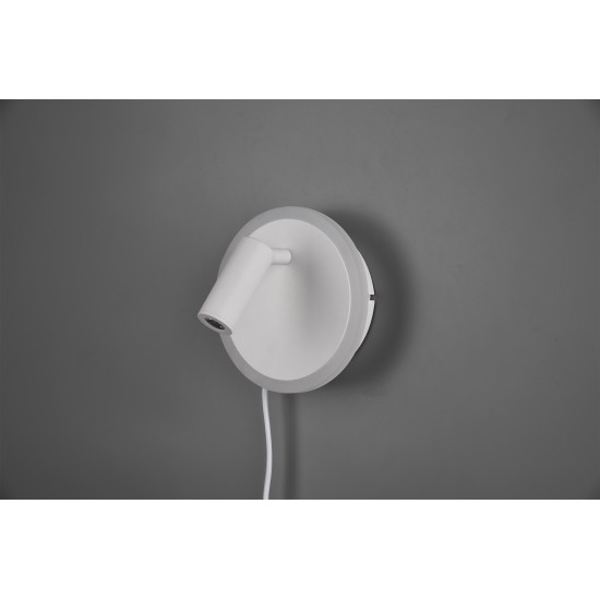 Trio wall light Jordan 1x5W LED 550Lm White mat 229210231