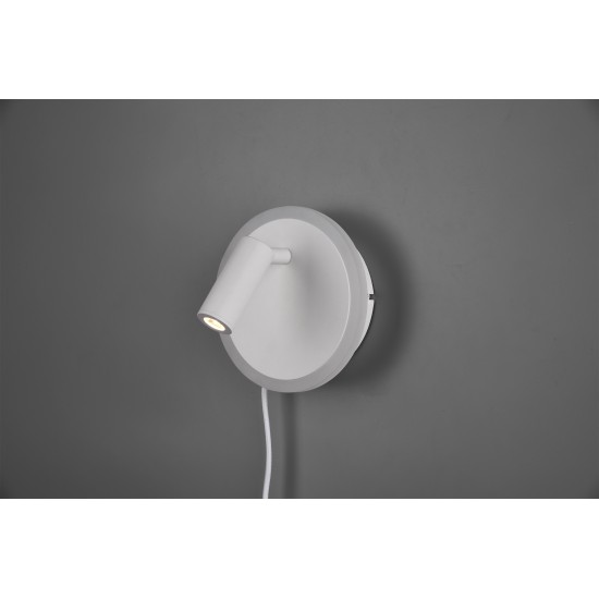 Trio wall light Jordan 1x5W LED 550Lm White mat 229210231