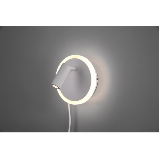Trio wall light Jordan 1x5W LED 550Lm White mat 229210231