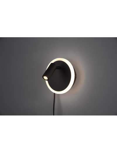 Jordan - Trio Аплик Jordan 1x5W Интегриран LED 550Lm Черен мат 229210232